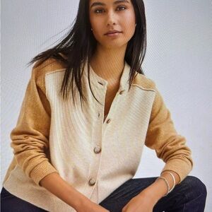 Loft Colorblock Saddle Sleeve Cardigan